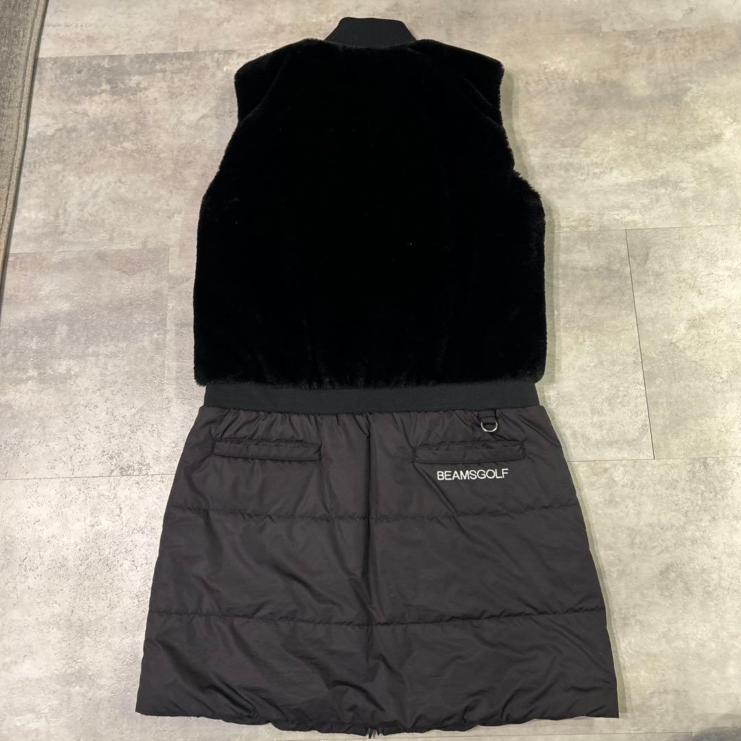ビームスゴルフ 中綿ボアドッキングワンピース　刺繍ロゴ　BEAMS GOLF