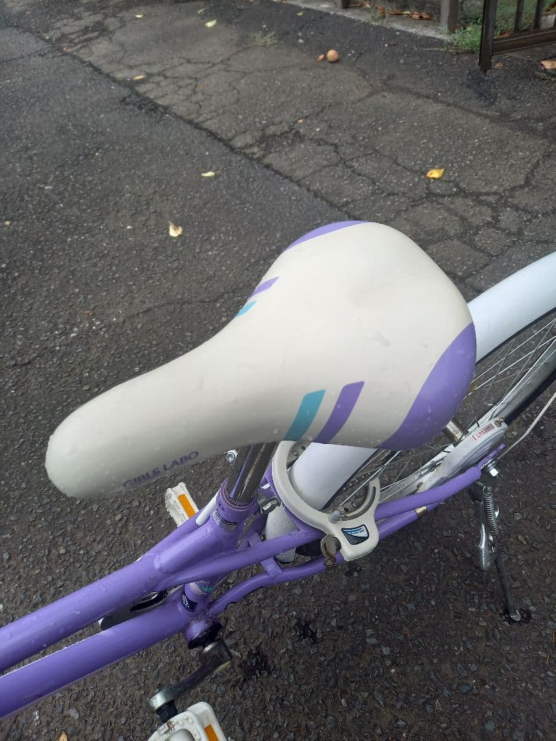 GIRLS LABO 子供用自転車 紫色 22インチ 手渡し引き取り限定