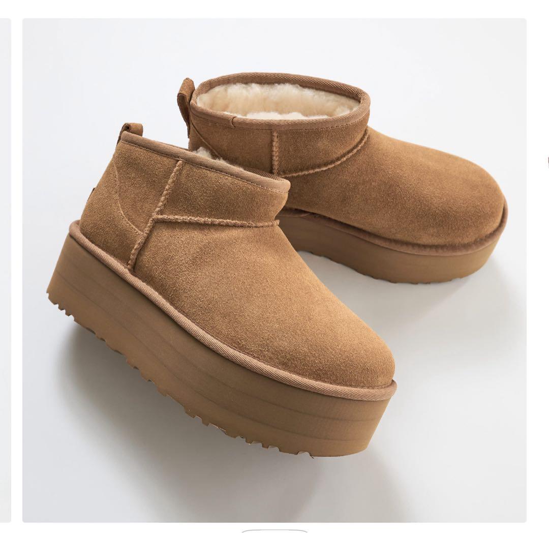 限定値下げ　UGG ウルトラミニプラットフォーム　7 チェスナット