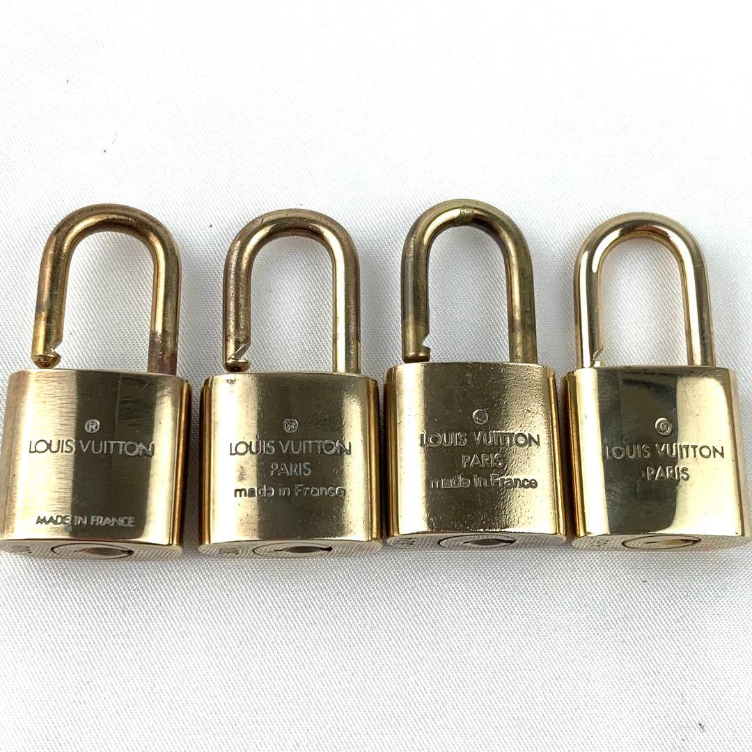 ルイヴィトン パドロック 4個まとめて 南京錠 カデナ ゴールド