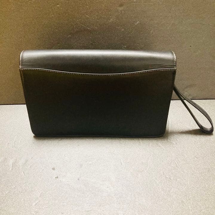 【大人な鞄】dunhill セカンドバック　レザー　ゴールド金具　ダイヤル付