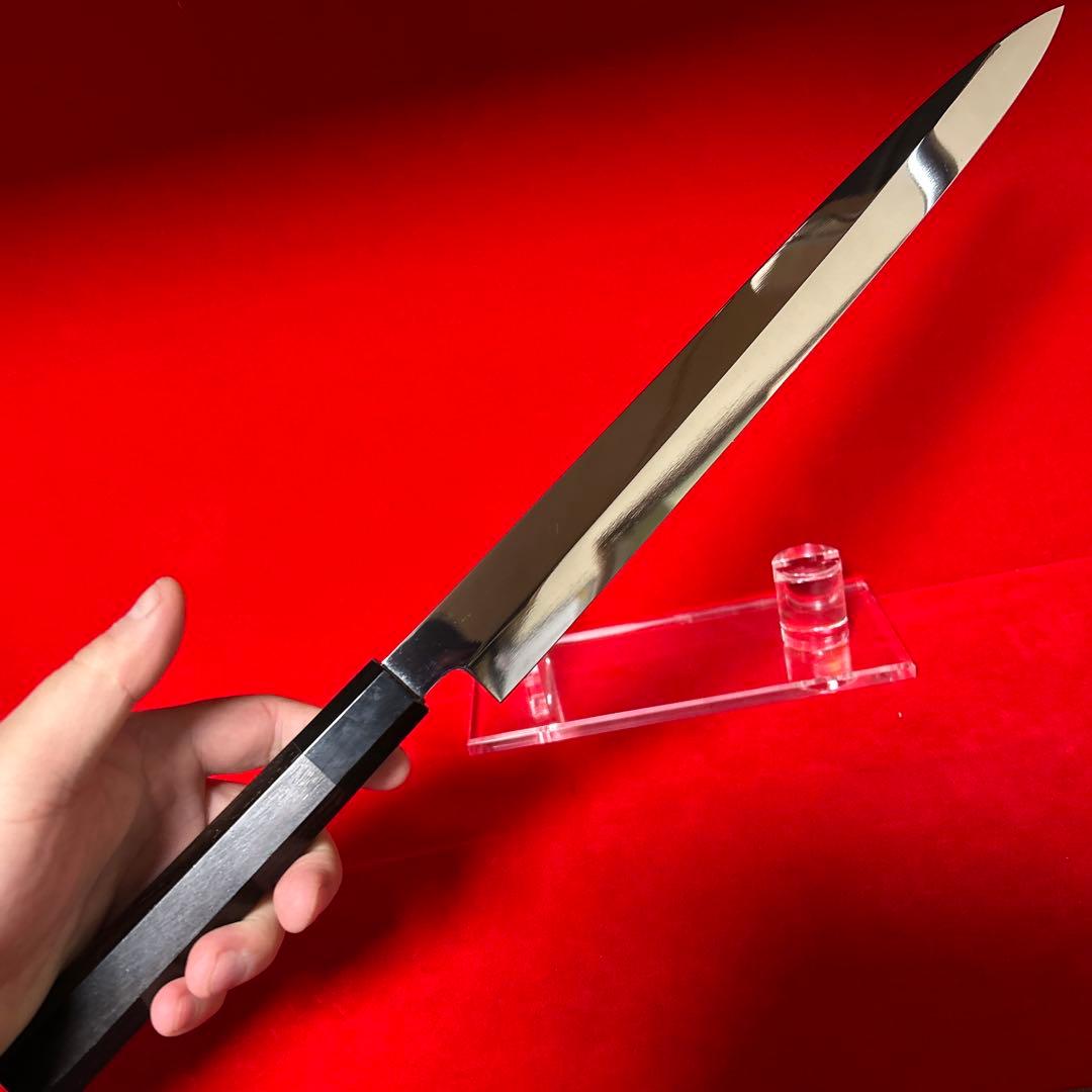 包丁　フグ引く　尺　鏡面仕上げ　切味抜群　箱付　未使用品