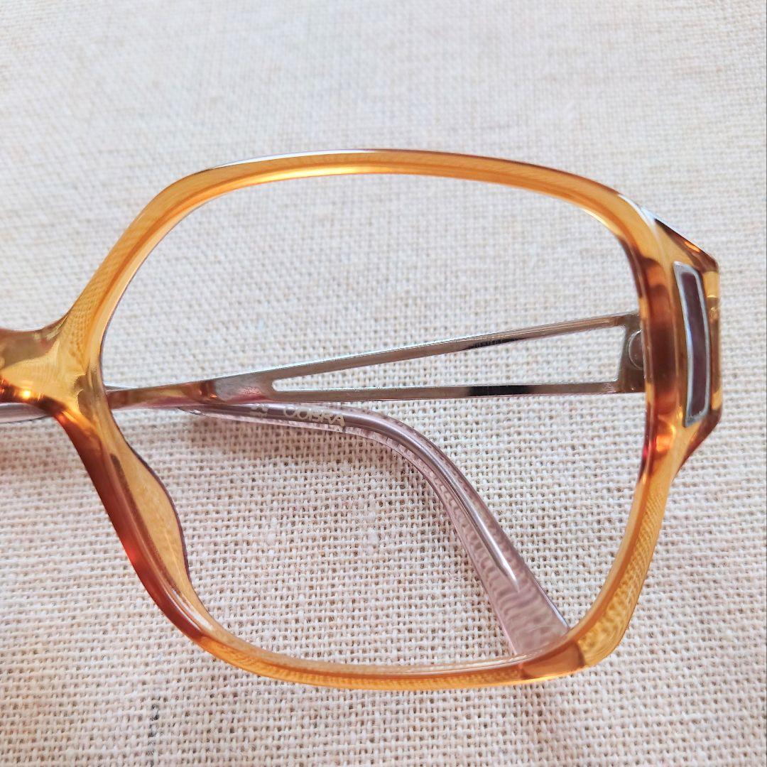 COBRA ヴィンテージフレーム+度無し薄型カラーレンズ 未使用