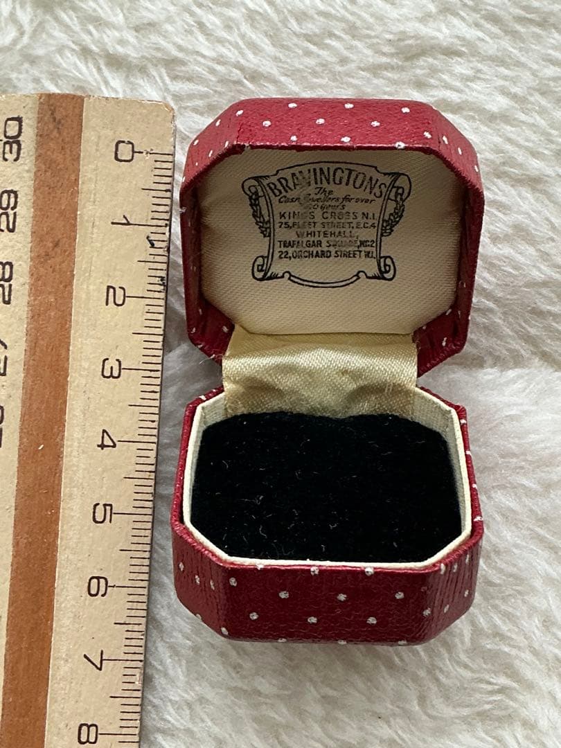 ヴィンテージアクセサリーケースBravington's 赤い六角形