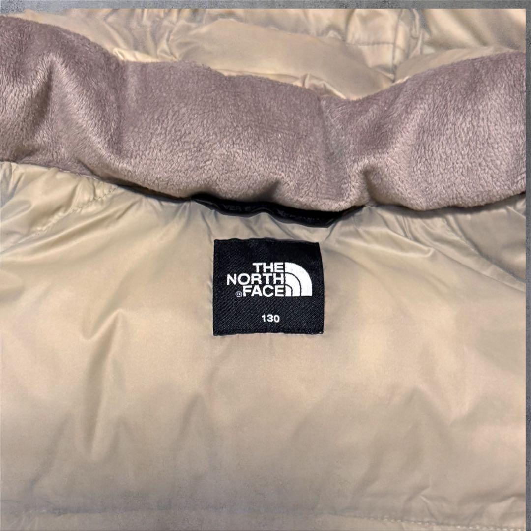 「極美品】THE NORTH FACE ダウンジャケット ベージュ キッズ130