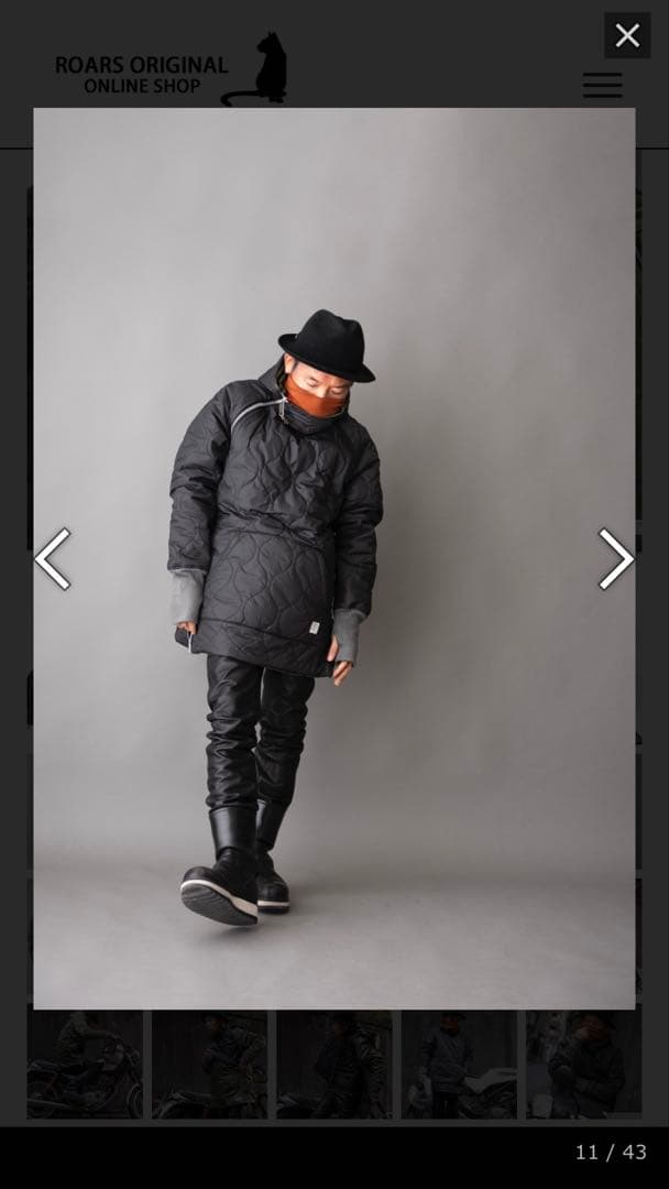 美品　ロアーズオリジナル　リバーシブルコート