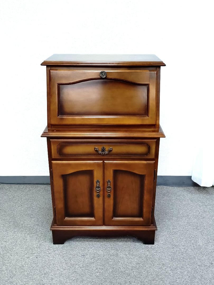 希少 カリモク コロニアル ライティングビューロー ライティングデスク