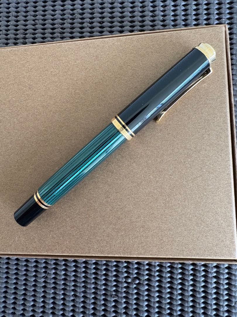 ペリカン スーベレーン 万年筆 グリーンストライプ 緑 M400