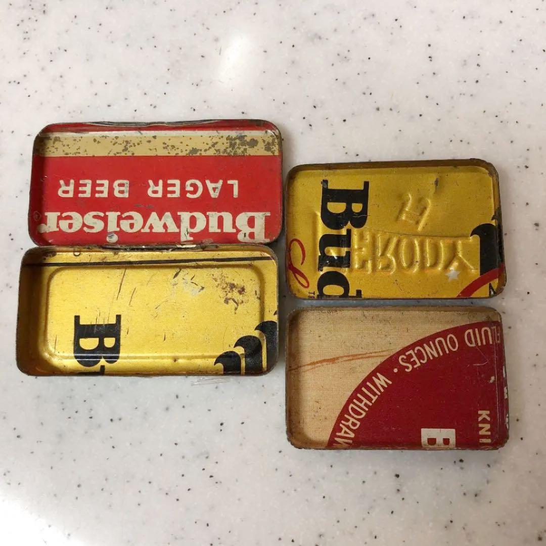 2缶セット 進駐軍廃材リサイクル Budweiser 缶 蓄音機 針