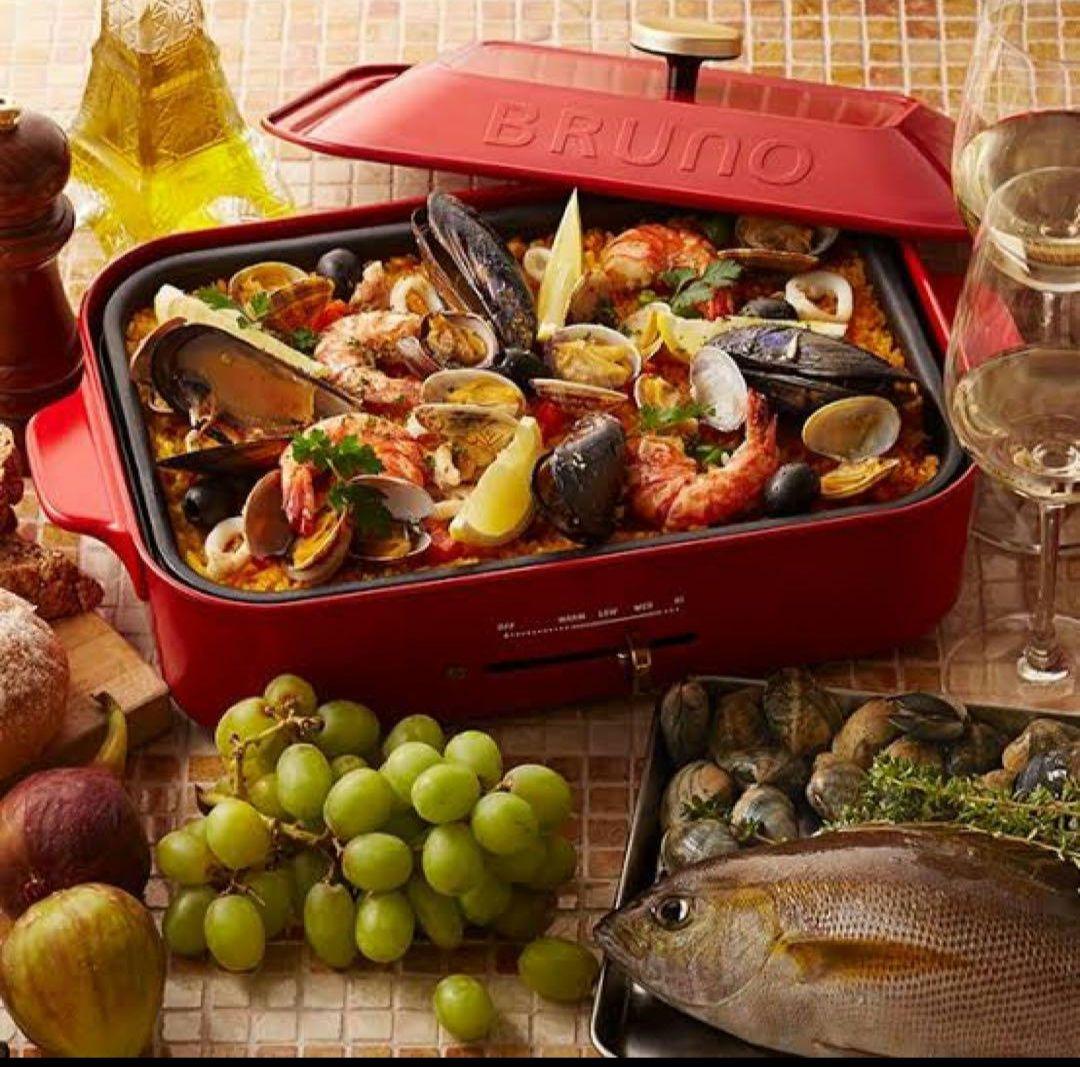 【新品未使用未開封】ブルーノコンパクトホットプレート レッド