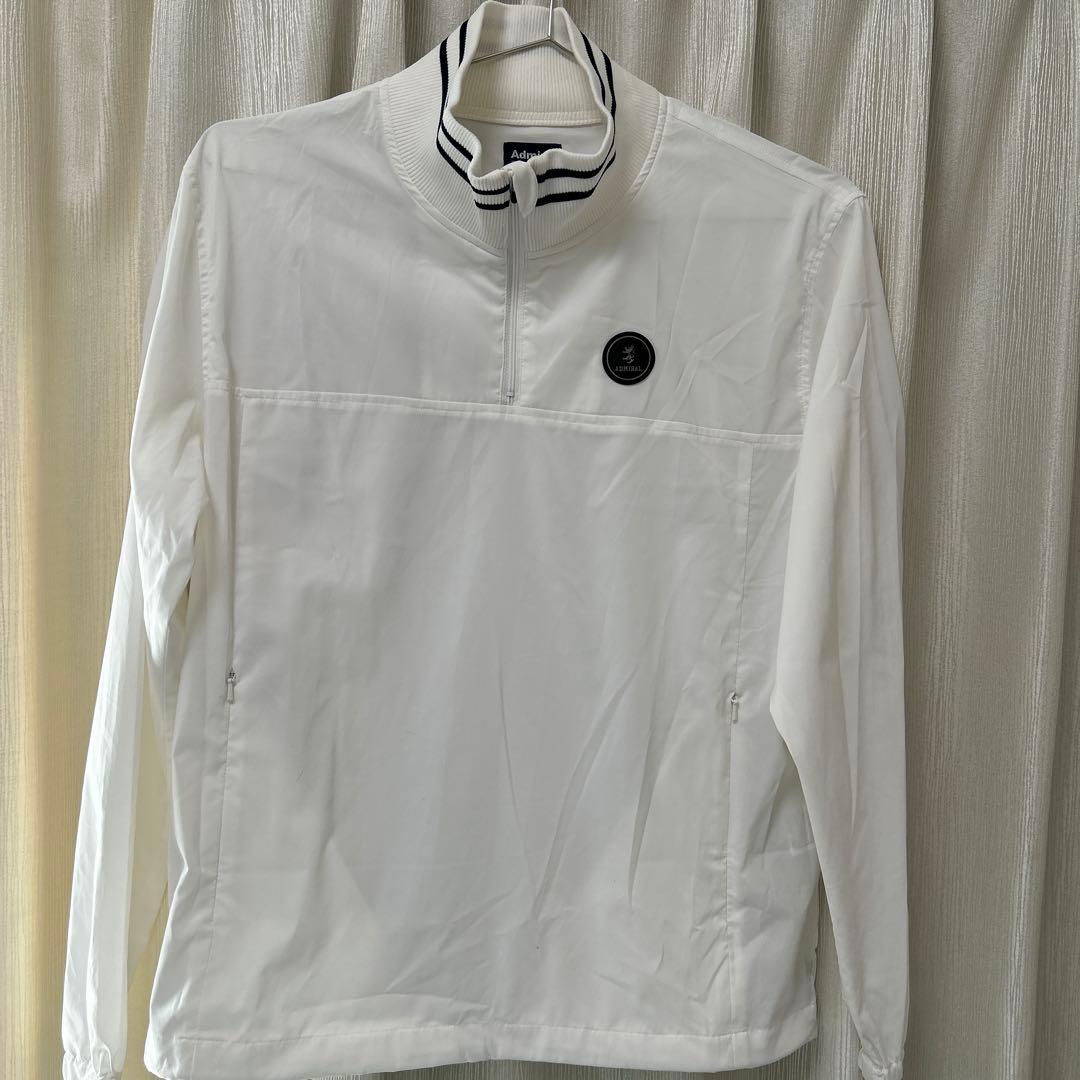 アドミラルゴルフ ツインスニードジャック メンズゴルフウェア　白　Mサイズ