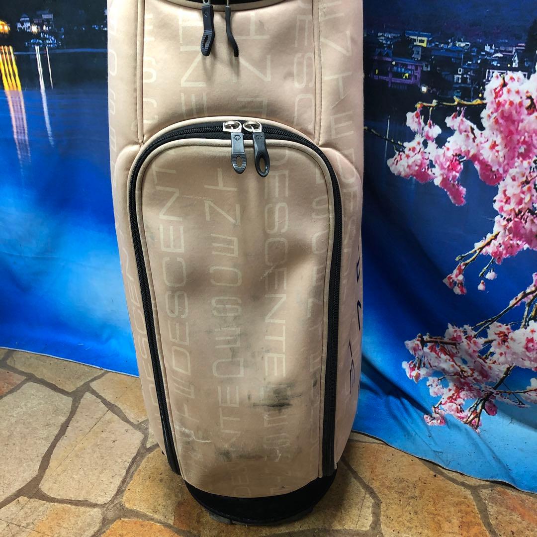 寶BV-1119 デサント キャディバッグ ベージュ　カート式 6分割