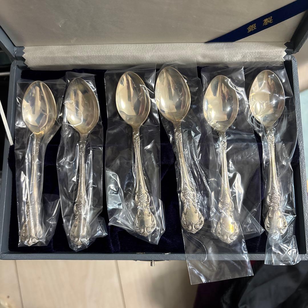 銀製スプーン　6本セット