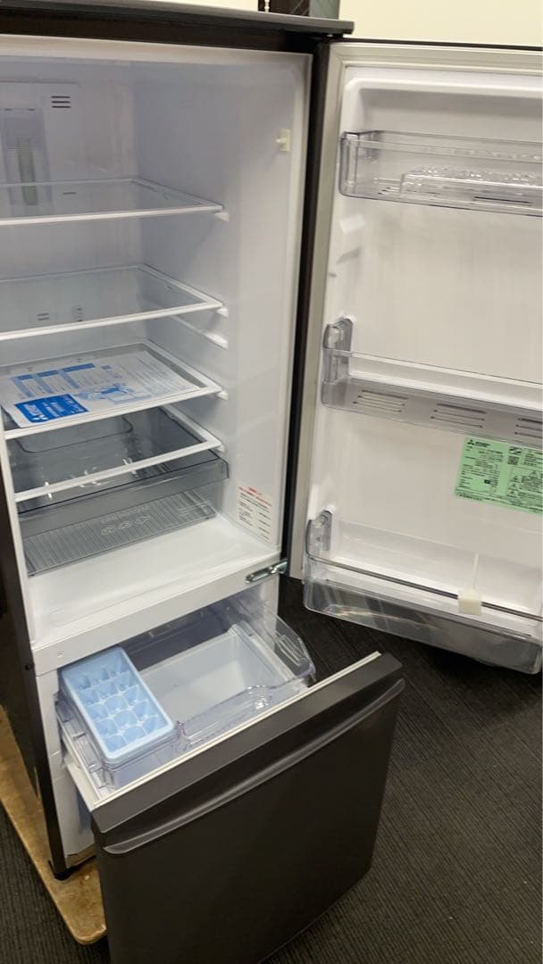 おしゃれ★ 三菱電機 冷蔵庫 168L 2ドア MR-P17J-H 2024年