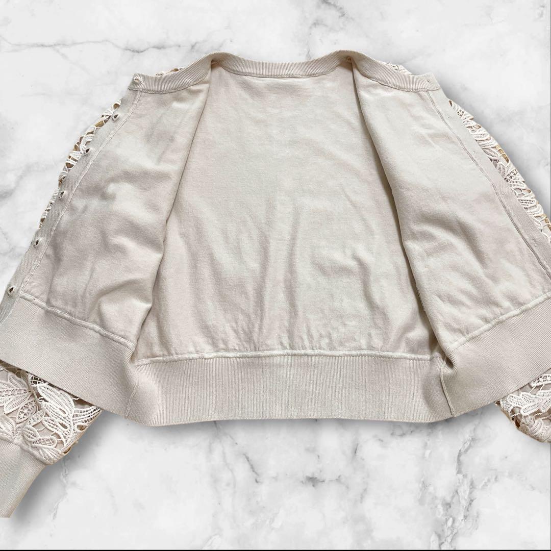 karico ！ANAYI アナイ　総レース カーディガン