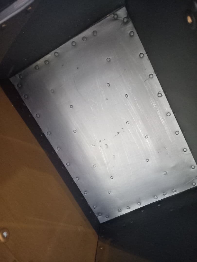 1960's　ヴィンテージ　ファイバー　アイアン　キャリー　ボックス　配達箱