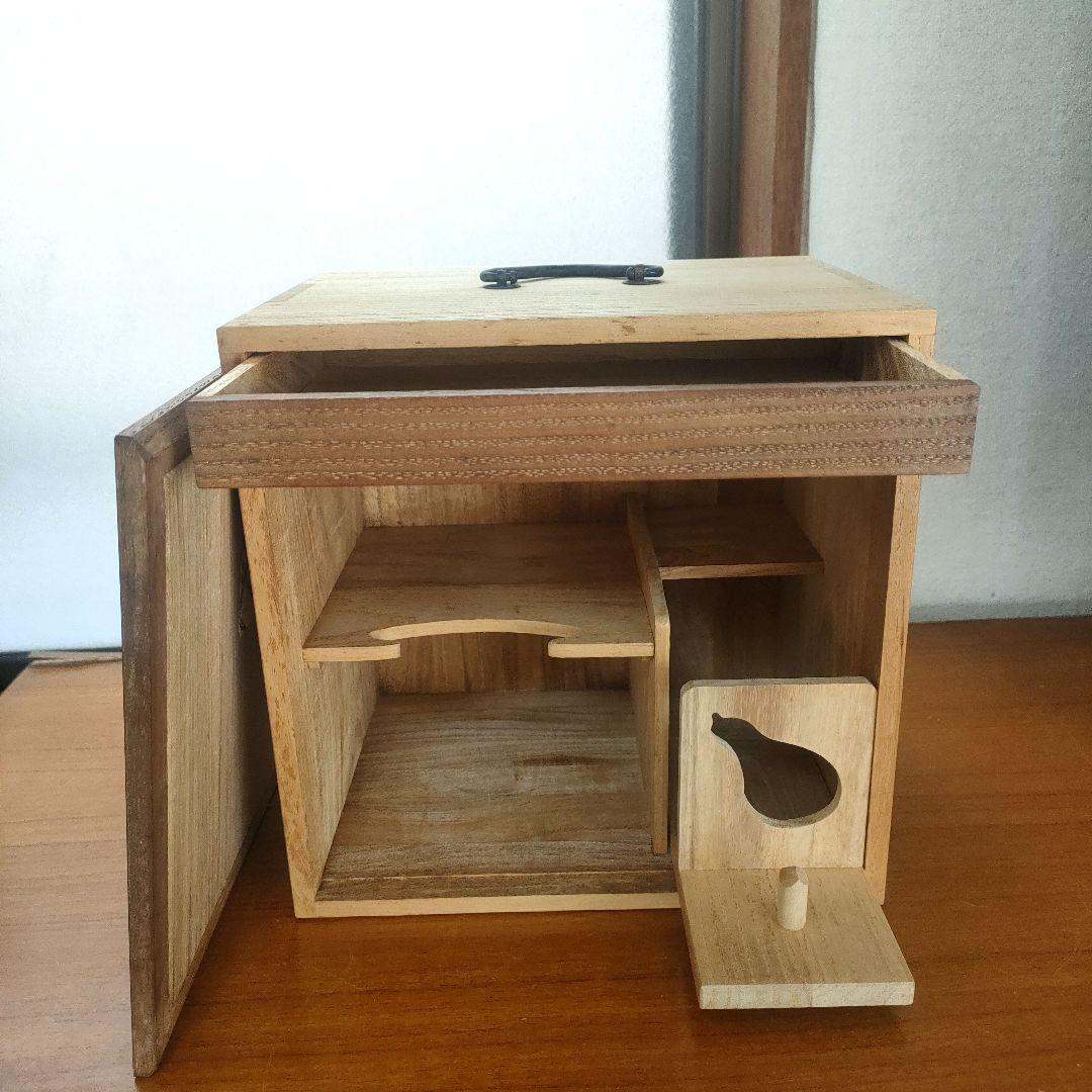 〈未使用〉茶道具　お点前セット　茶箱(桐)入り　茶碗　建水　棗　茶杓【T-9】