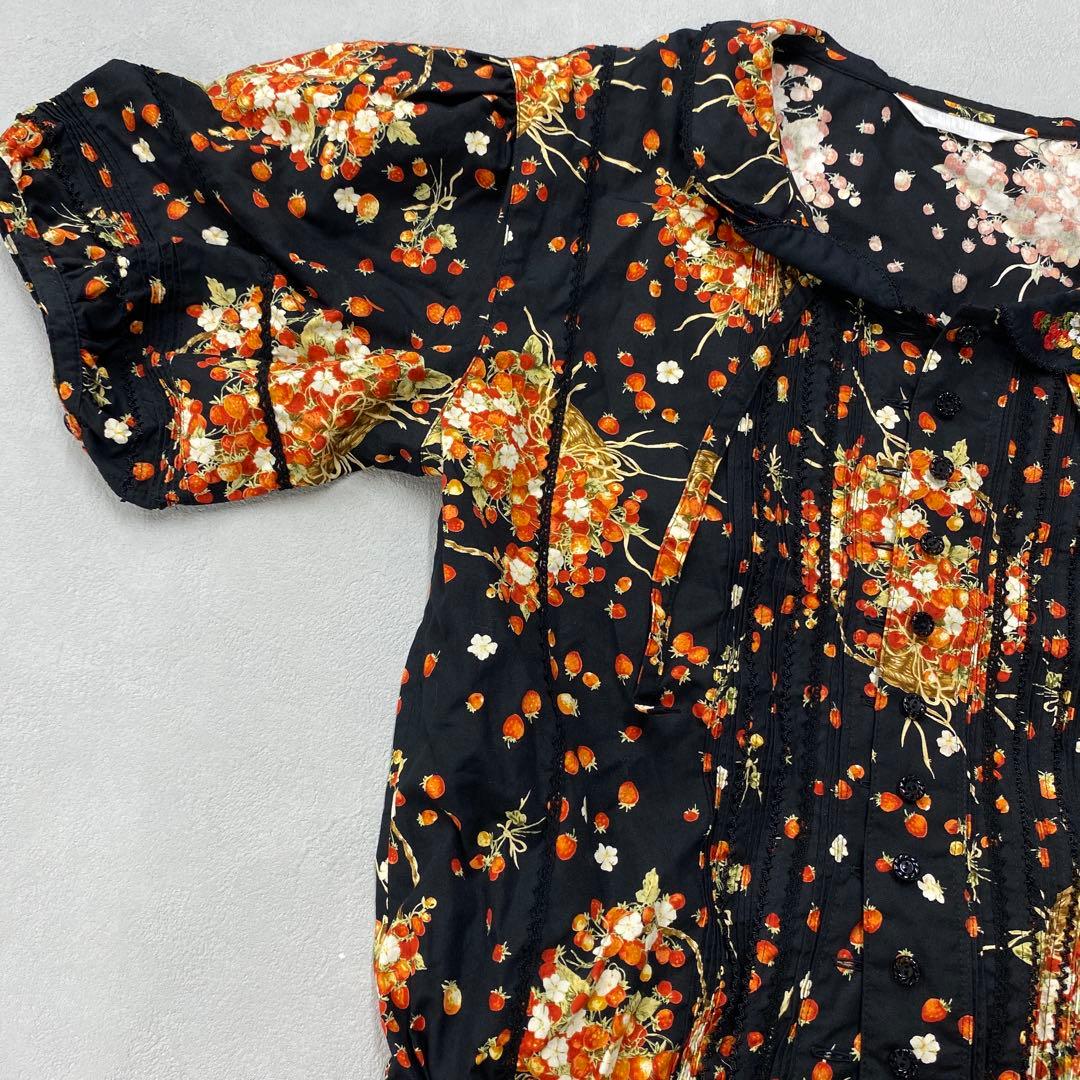 T669◯ PINKHOUSE ピンクハウス いちご柄 ワンピース