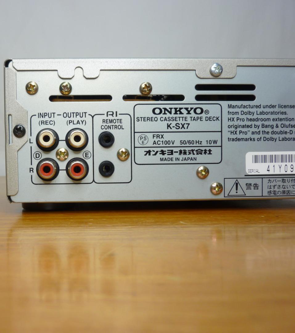 ONKYO オンキョー K-SX7 オートリバースカセットデッキ プレーヤー