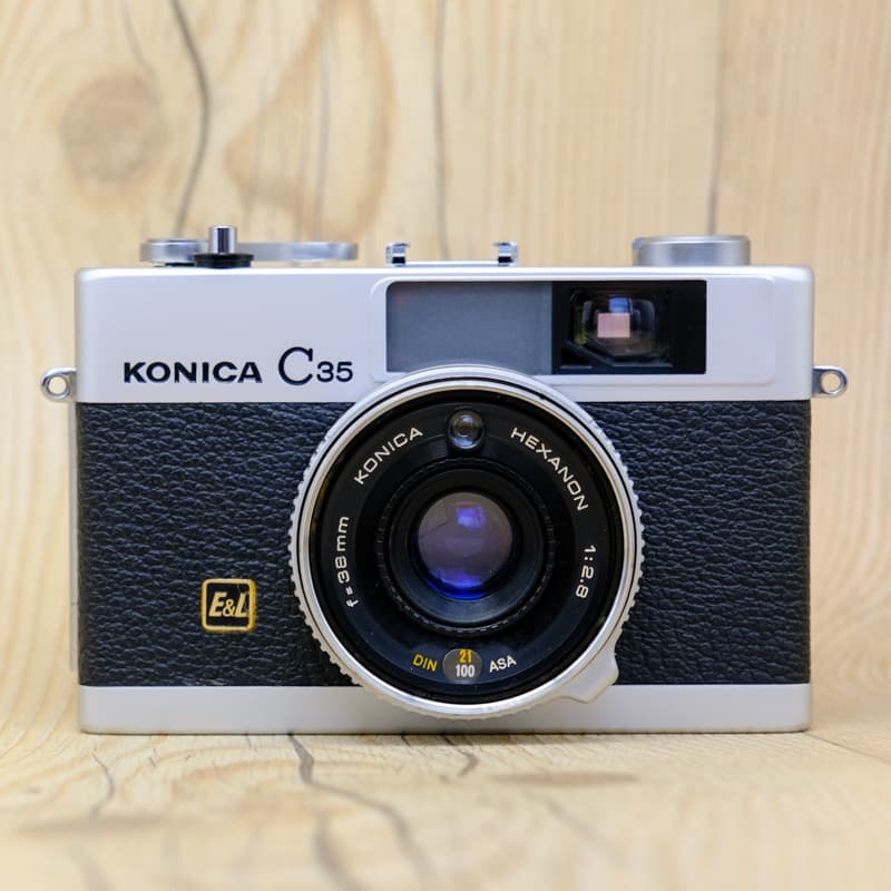 【整備品】KONICA C35 E&L コニカ 美品　フィルター付