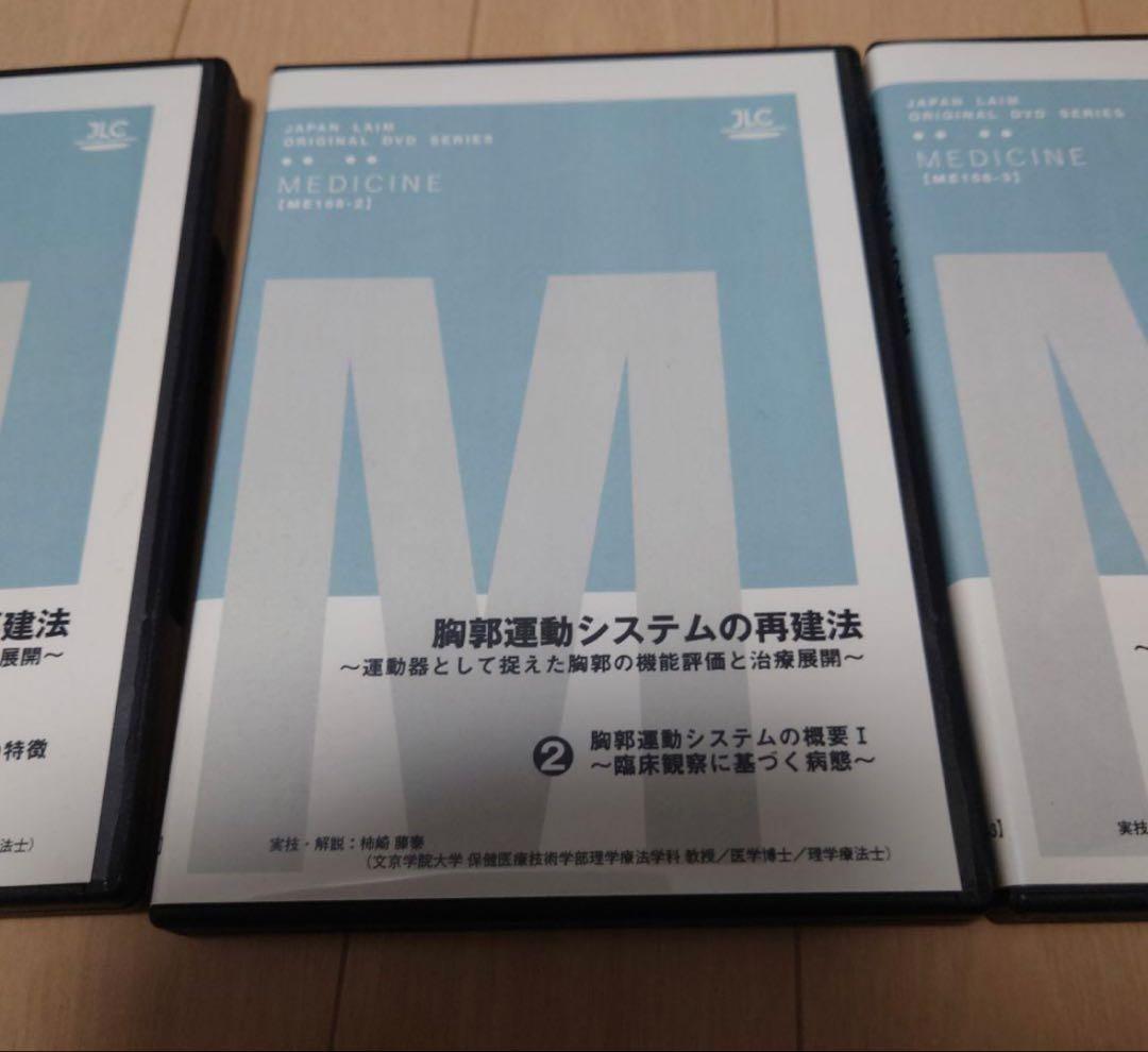 胸郭運動システムの再建法 全3枚セット。理学療法士等。