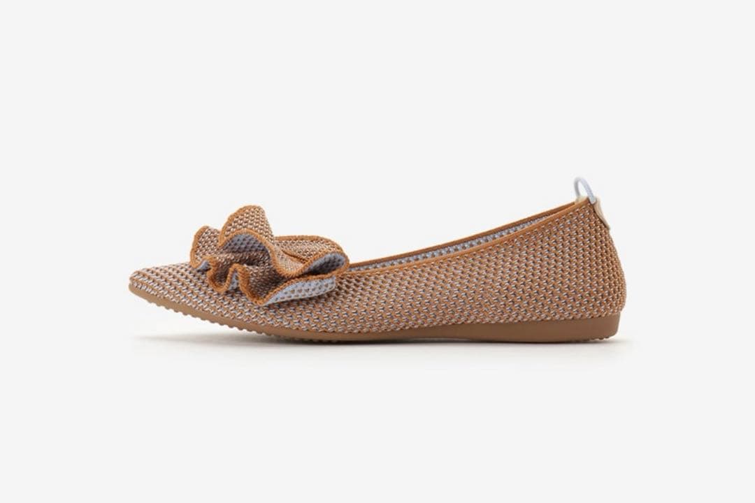 【美品】Offen pointed-FRIN / CAMEL & AQUA