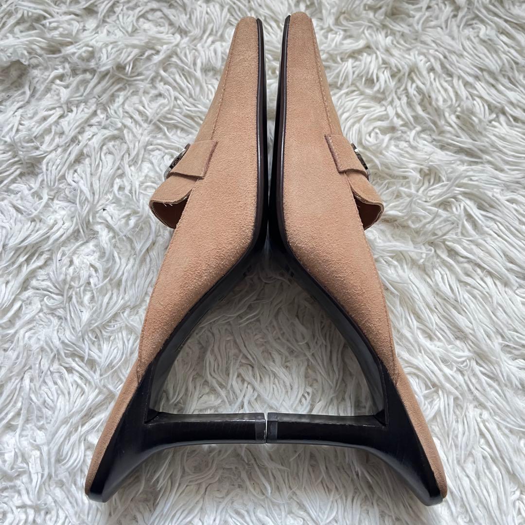 未使用級　GUCCI グッチ ミュール サンダル GG 24cm ベージュ