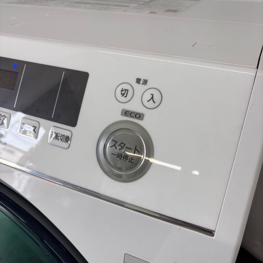 ★942　ドラム式洗濯機　SHARP　10キロ　右開　安い　綺麗　設置無料　中古