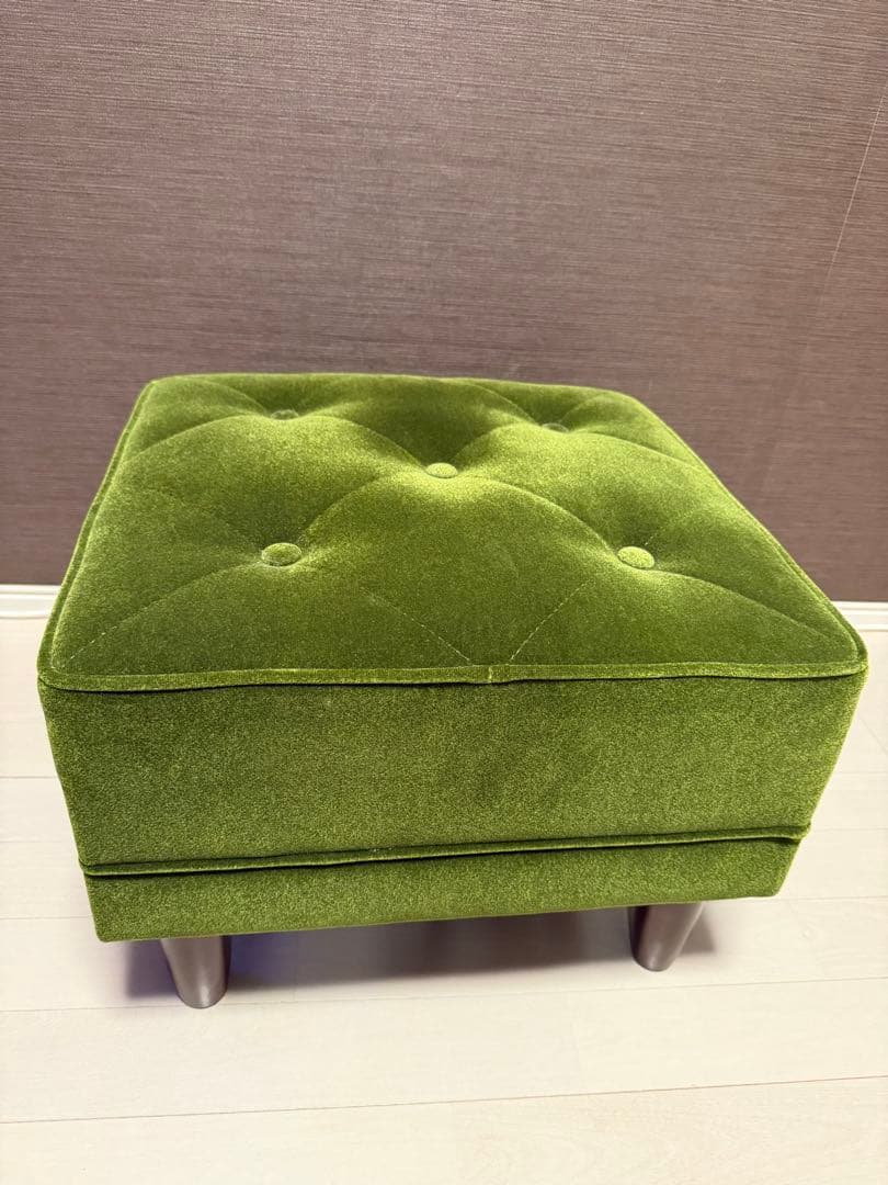 KARIMOKU60 カリモク　オットマン モケットグリーン