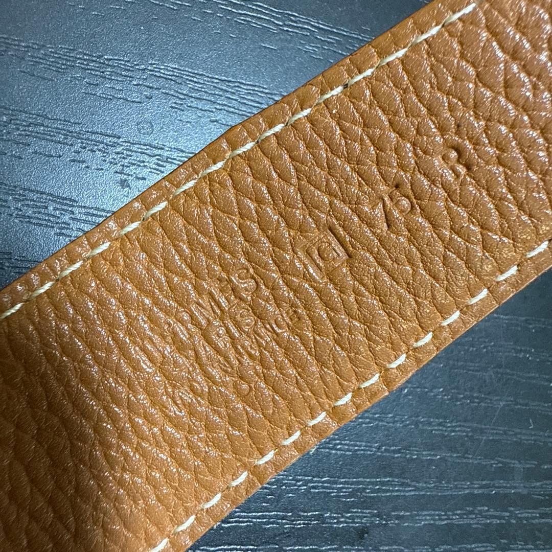 HERMES エルメスコンスタンスリバーシブルベルト75シルバーバックル　美品