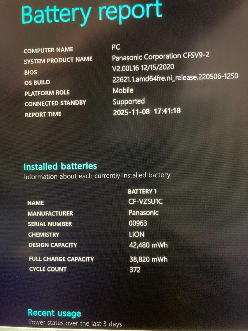 レッツノートSV9 256GB 16GB OFFICE2021