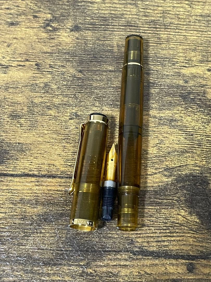 試筆のみ　2014年　特別生産色　万年筆　M200 コニャック　EF 備品付き