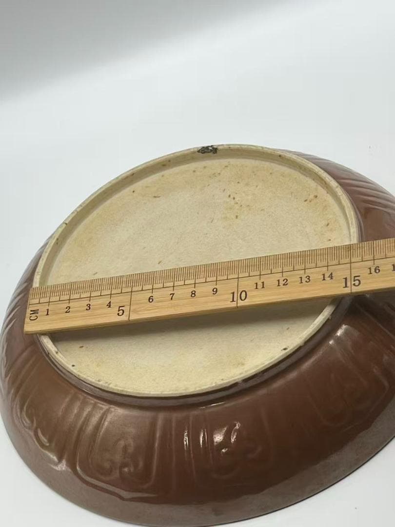 田中元末明初 明時代 祭藍釉 紫金釉【旧家蔵出し】(B-43)