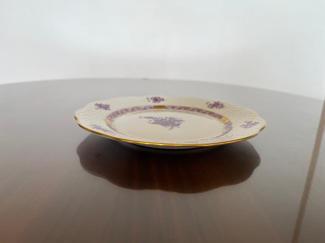 ヘレンド　アポニーパープル　デザートプレート