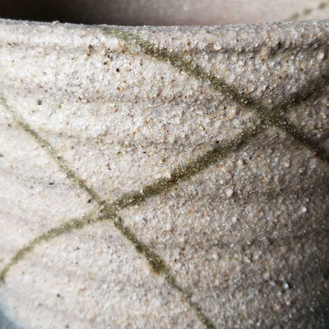 信楽焼 傘立て 花絵 掛流し４３cm