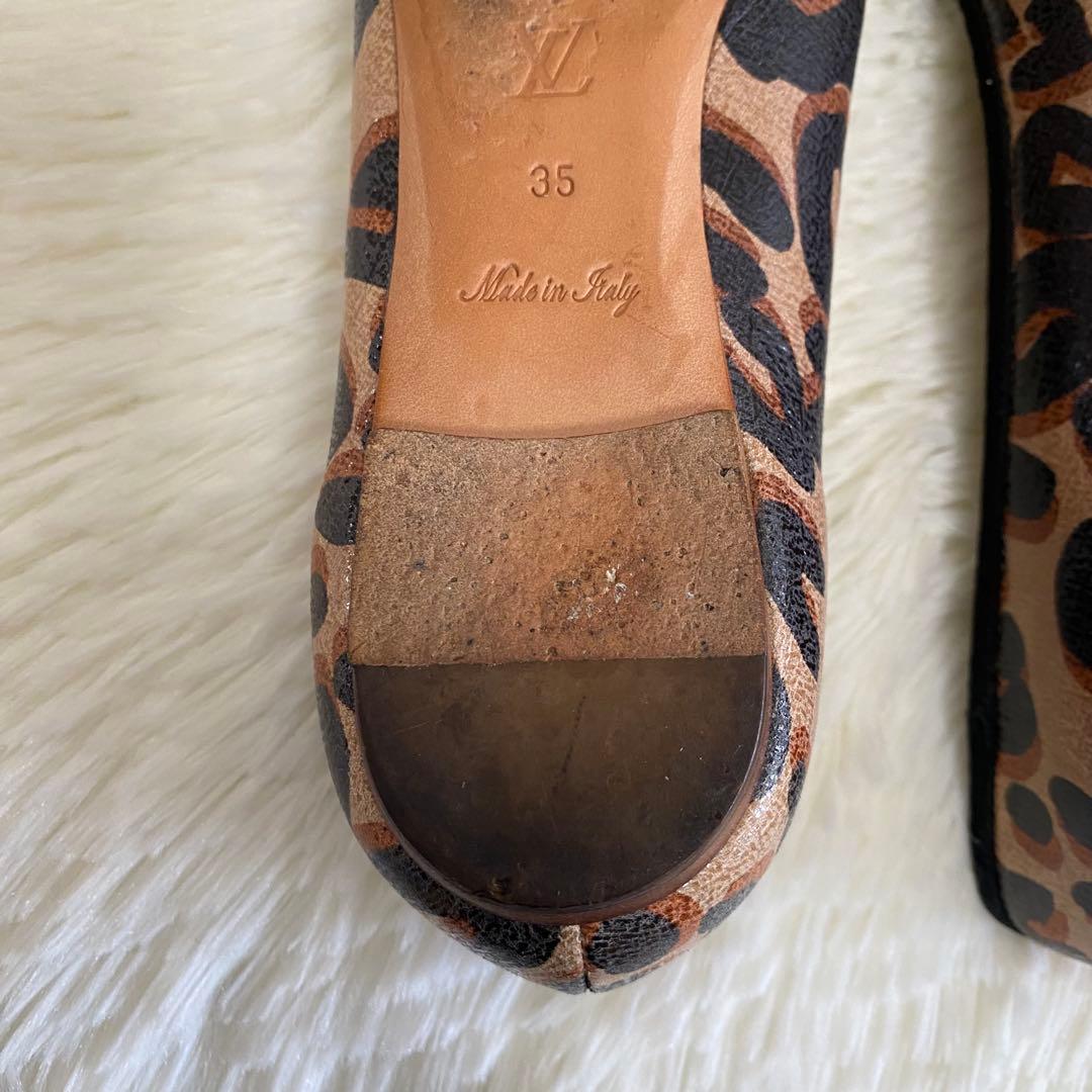 ✨美品✨LOUIS VUITTON ルイヴィトン フラットシューズ レオパード柄