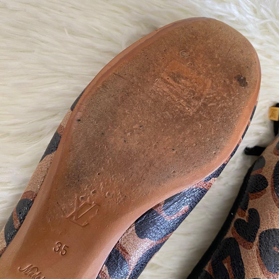 ✨美品✨LOUIS VUITTON ルイヴィトン フラットシューズ レオパード柄
