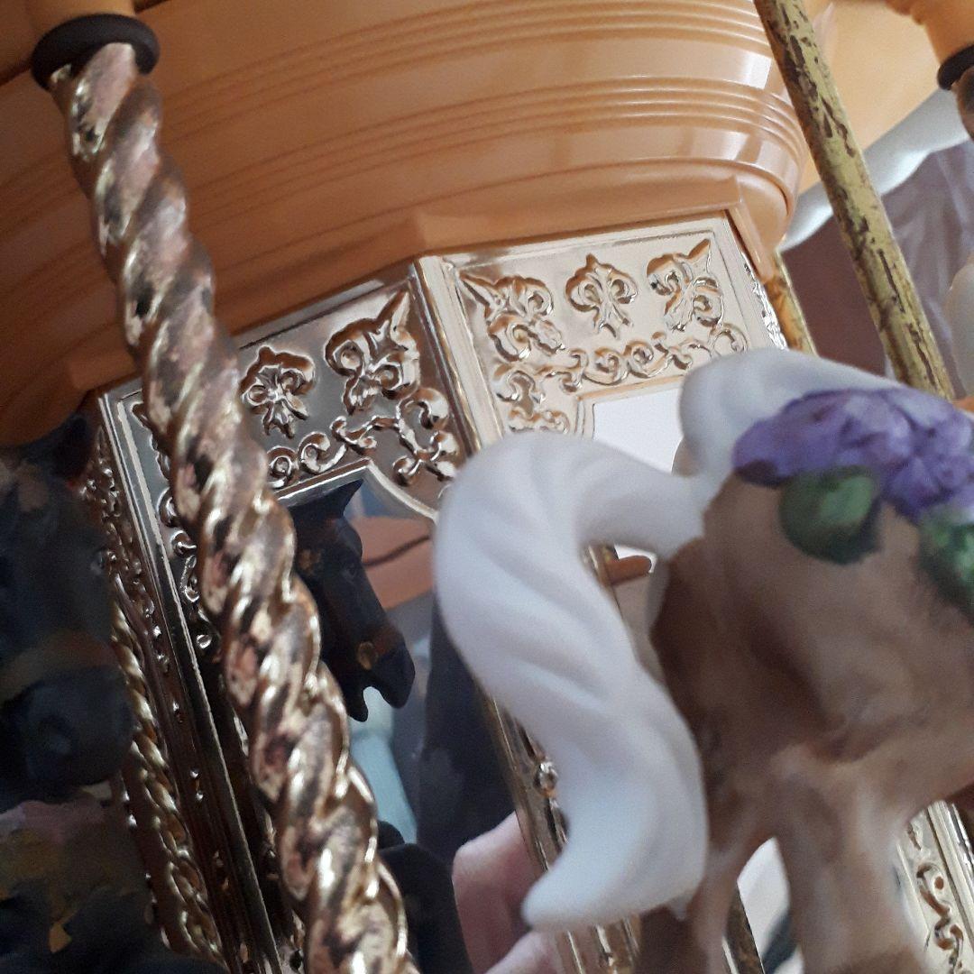 陶器製　訳あり　デラックスメリーゴーランド　アンティーク