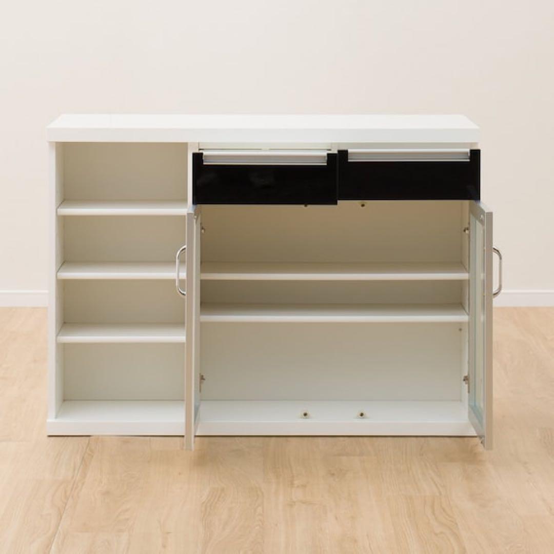 【美品】【☆なーみ☆】ニトリ バーカウンター パース2 収納付き