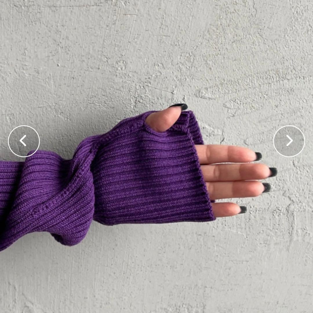 【美品】THE SHINZONE シンゾーン クルーネック 袖リブカーディガン