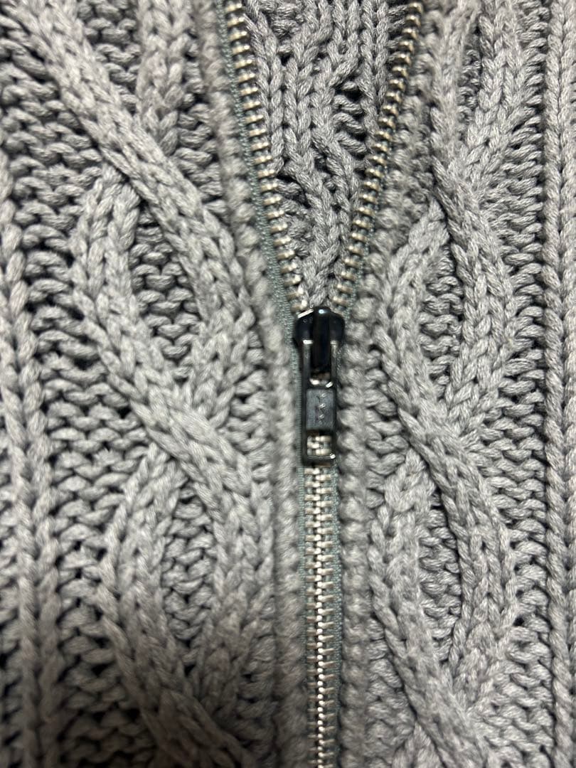 GOOD ENOUGH フィッシャーマン ZIP UPニットパーカー 90s