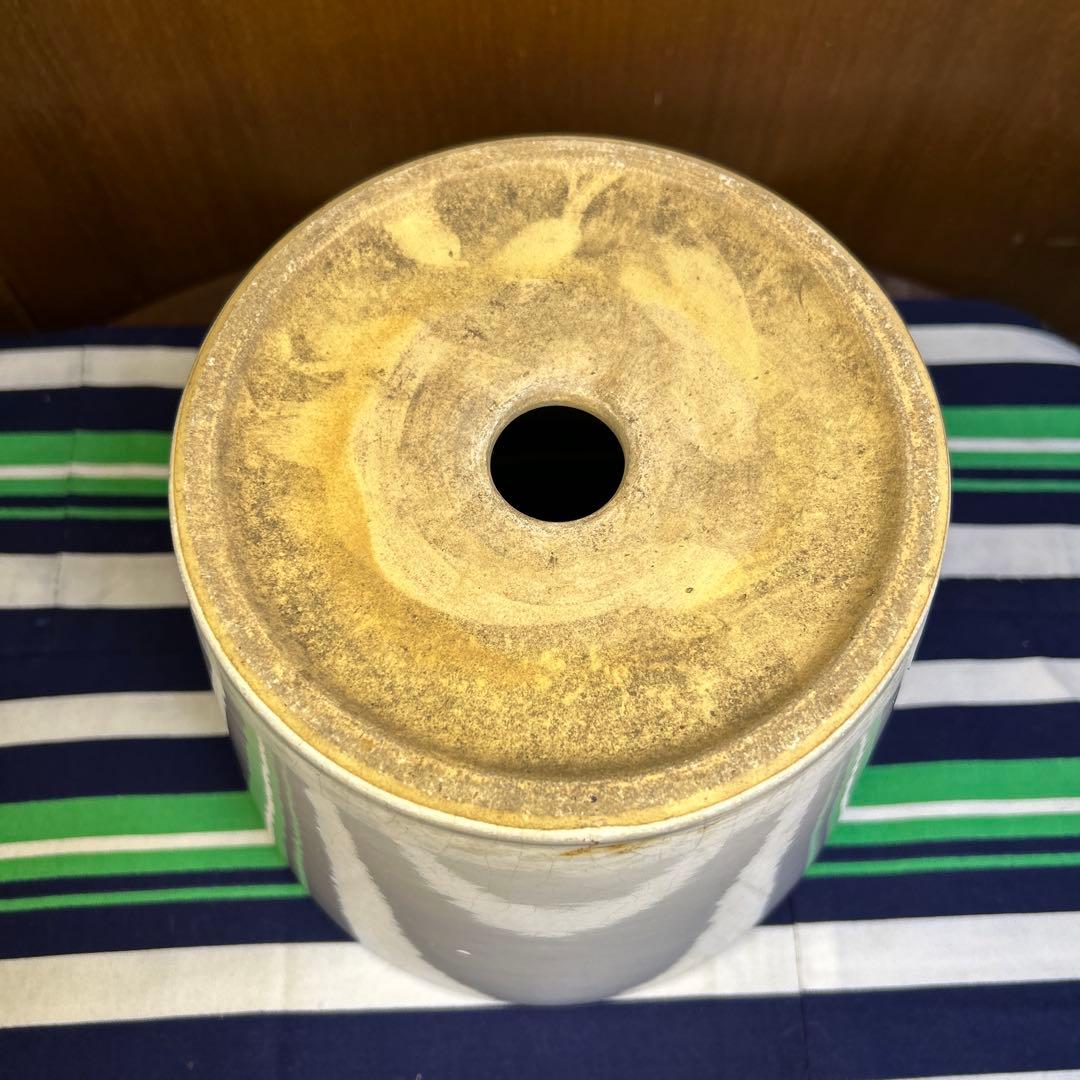 美品 白の塗鉢3個セット、貫入入り2点20cm,19cmと貫入なし1点16㎝