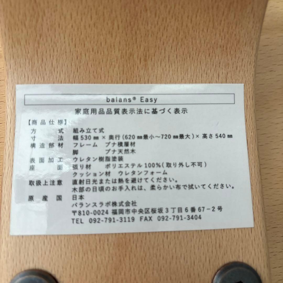 ★美品　サカモトハウス　バランスラボ　バランスチェアイージー　姿勢矯正チェア
