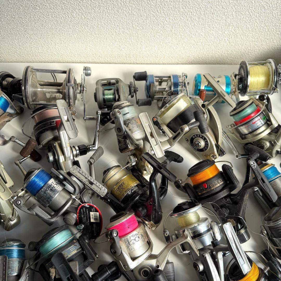 爱*闹様 リール ジャンク49個まとめ スピニング ベイト【NN0121-2】