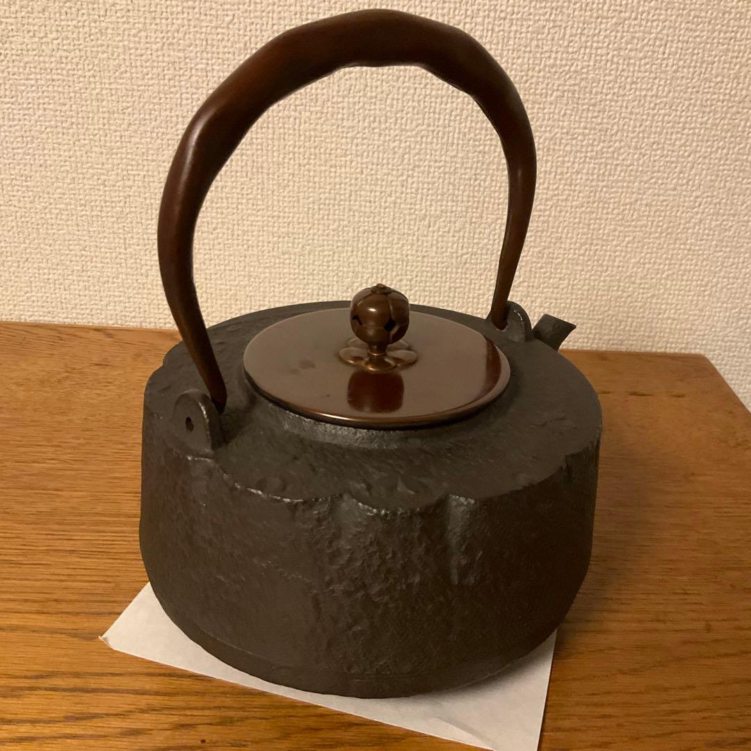 鉄瓶　京鉄瓶　茶道具　雪月花　鳴り金