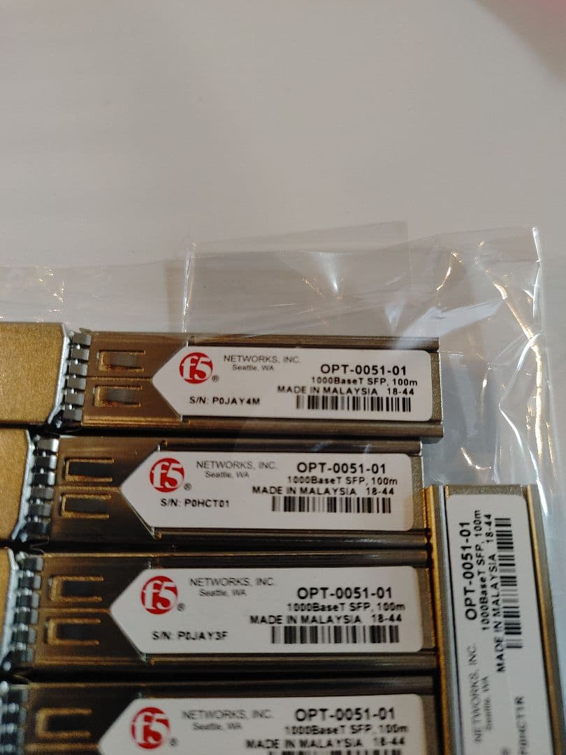 【純正・8個セット】F5 Networks SFPモジュール OPT-0051