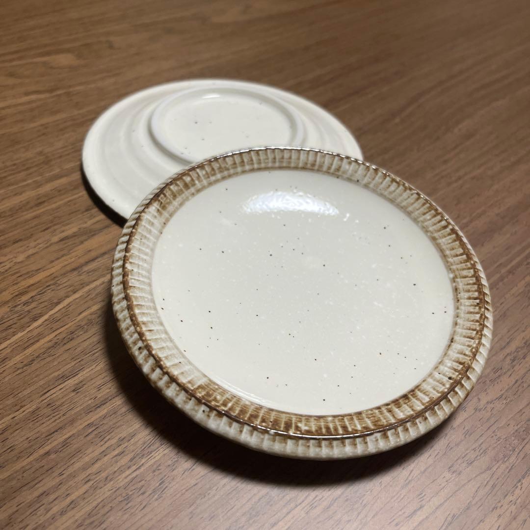 美濃焼　錆粉引渕十草　食器12枚セット