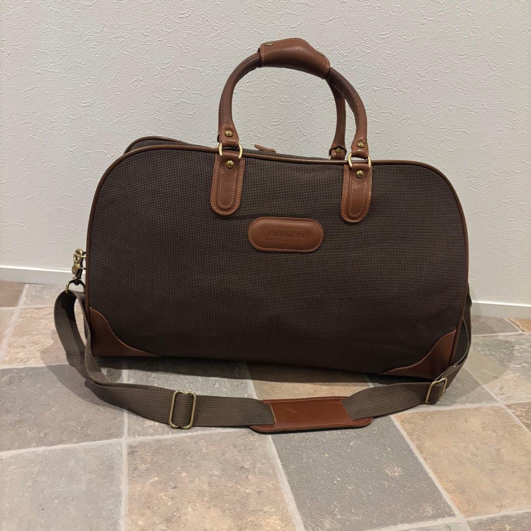 【希少・美品】OLDCOACH ボストンバッグ 2way キャンバス レザー