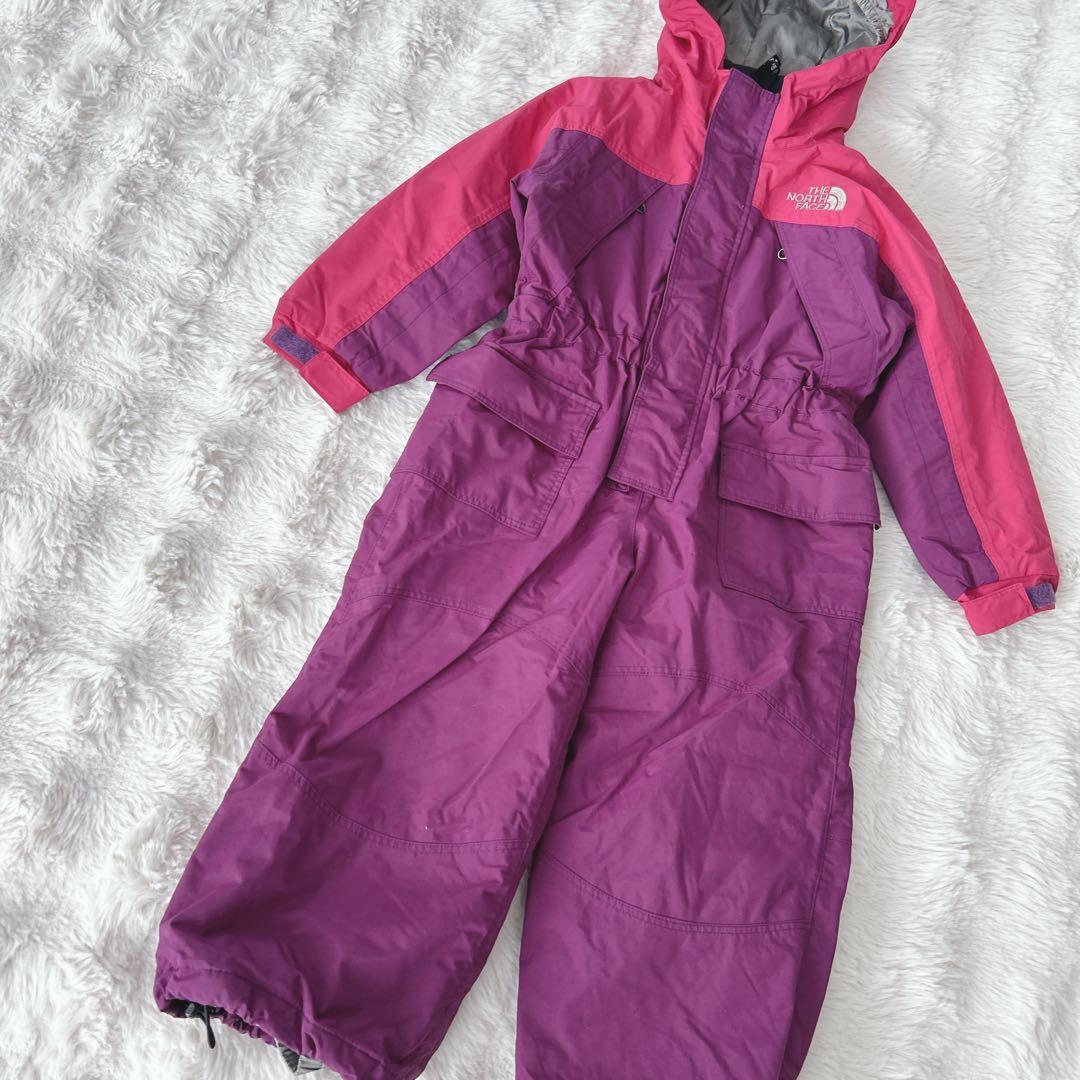 ノースフェイス★100㎝　キッズ　ジャンプスーツ スノーウェア　紫　ピンク