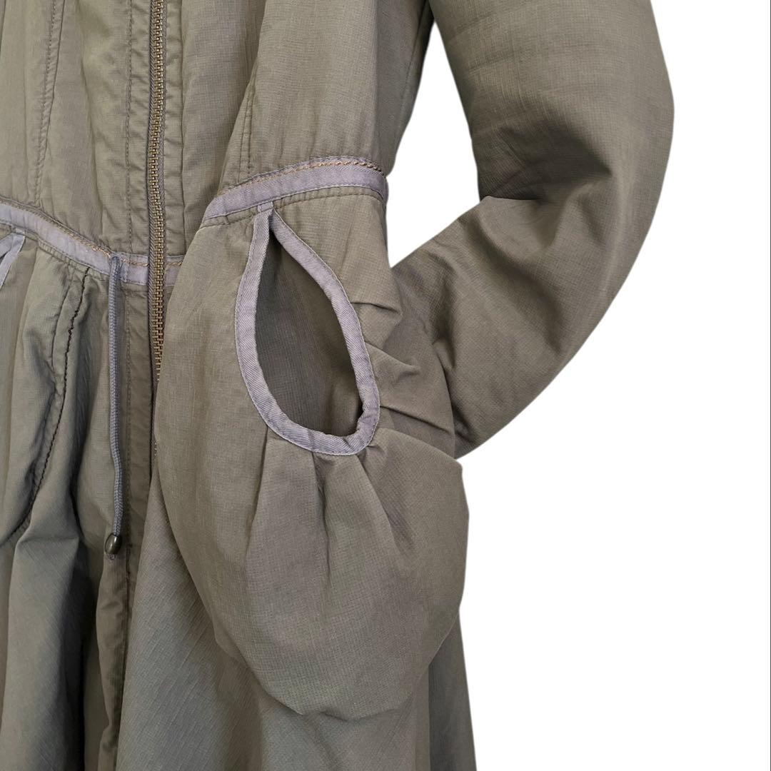 00s M+F GIRBAUD フレアギミック モッズコート サイバー グランジ